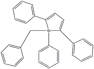 1-Benzyl-1,2,5-triphenyl-1-silacyclopenta-2,4-diene Struktur