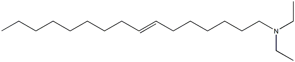 N,N-ジエチル-7-ヘキサデセン-1-アミン 化学構造式