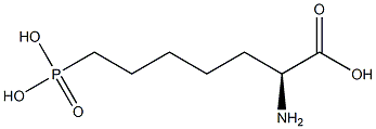 (S)-2-Amino-7-phosphonoheptanoic acid 结构式