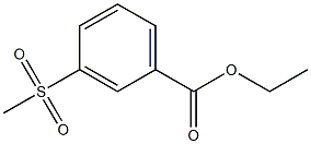 3-(Methylsulfonyl)benzoic acid ethyl ester Structure