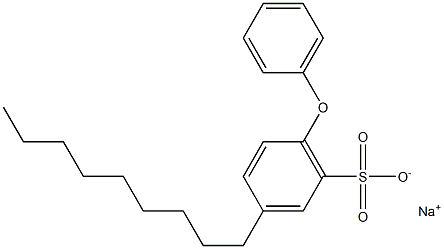 3-Nonyl-6-phenoxybenzenesulfonic acid sodium salt,,结构式