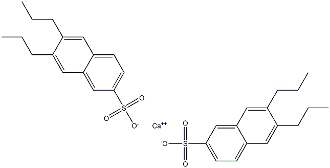 Bis(6,7-dipropyl-2-naphthalenesulfonic acid)calcium salt 结构式