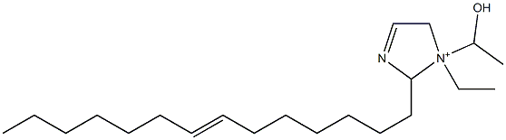 1-Ethyl-1-(1-hydroxyethyl)-2-(7-tetradecenyl)-3-imidazoline-1-ium,,结构式