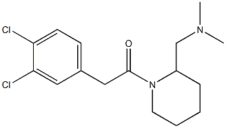 1-[(3,4-Dichlorophenyl)acetyl]-2-dimethylaminomethylpiperidine Structure