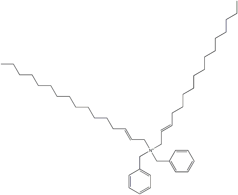 Di(2-hexadecenyl)dibenzylaminium Struktur