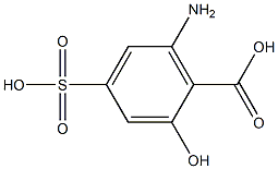 6-Amino-4-sulfosalicylic acid 结构式
