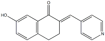 3,4-Dihydro-7-hydroxy-2-[(E)-4-pyridinylmethylene]naphthalen-1(2H)-one