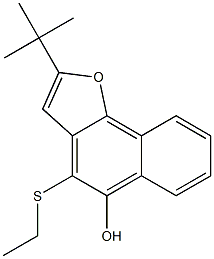 4-Ethylthio-2-tert-butylnaphtho[1,2-b]furan-5-ol Structure