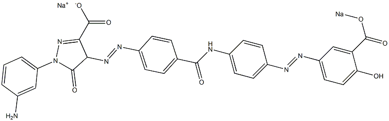 1-(3-Aminophenyl)-4,5-dihydro-4-[[4-[[4-[(4-hydroxy-3-sodiooxycarbonylphenyl)azo]phenyl]aminocarbonyl]phenyl]azo]-5-oxo-1H-pyrazole-3-carboxylic acid sodium salt