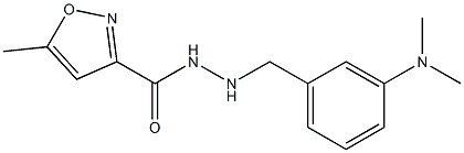 N'-(3-Dimethylaminobenzyl)-5-methyl-3-isoxazolecarbohydrazide,,结构式