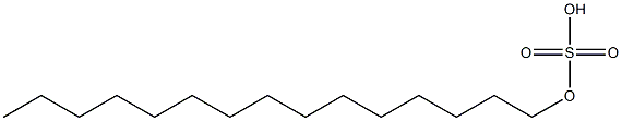 硫酸水素ペンタデシル 化学構造式