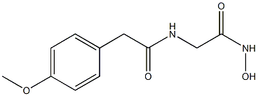 2-[2-(p-Methoxyphenyl)acetylamino]acetohydroxamic acid Structure