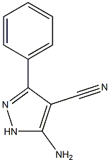 5-Amino-3-phenyl-1H-pyrazole-4-carbonitrile Structure