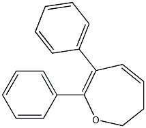 6,7-Dihydro-2,3-diphenyloxepin Struktur