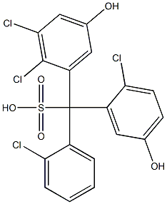 (2-Chlorophenyl)(2-chloro-5-hydroxyphenyl)(2,3-dichloro-5-hydroxyphenyl)methanesulfonic acid