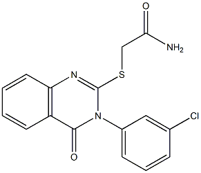  2-(2-Amino-2-oxoethylthio)-3-(3-chlorophenyl)-quinazolin-4(3H)-one