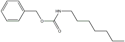 N-ヘプチルカルバミド酸ベンジル 化学構造式