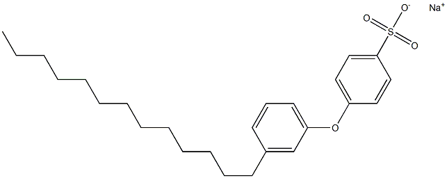4-(3-Tridecylphenoxy)benzenesulfonic acid sodium salt Structure