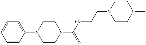4-Phenyl-N-[2-(4-methyl-1-piperazinyl)ethyl]piperazine-1-carboxamide Structure