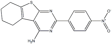 4-Amino-5,6,7,8-tetrahydro-2-(4-nitrophenyl)[1]benzothieno[2,3-d]pyrimidine Structure