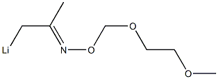 1-Lithio-2-[(2-methoxyethoxy)methoxyimino]propane,,结构式