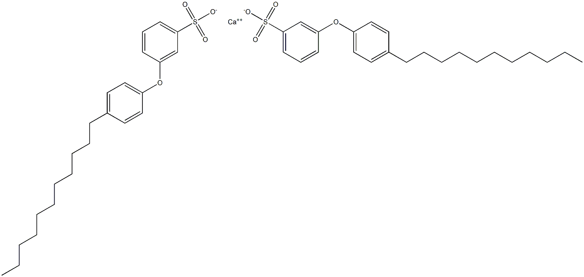 Bis[3-(4-undecylphenoxy)benzenesulfonic acid]calcium salt,,结构式