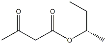 アセト酢酸(S)-1-メチルプロピル 化学構造式