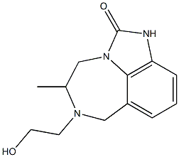4,5,6,7-Tetrahydro-5-methyl-6-(2-hydroxyethyl)imidazo[4,5,1-jk][1,4]benzodiazepin-2(1H)-one Structure