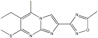 2-(5-Methyl-1,2,4-oxadiazol-3-yl)-6-ethyl-5-methyl-7-methylthioimidazo[1,2-a]pyrimidine