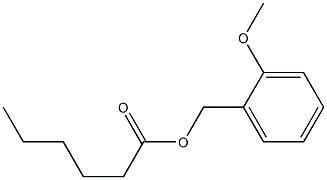 Hexanoic acid 2-methoxybenzyl ester,,结构式