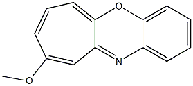 9-Methoxybenzo[b]cyclohept[e][1,4]oxazine 结构式