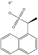 [S,(-)]-1-(1-Naphtyl)ethanesulfonic acid potassium salt Structure