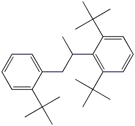2-(2,6-ジ-tert-ブチルフェニル)-1-(2-tert-ブチルフェニル)プロパン 化学構造式