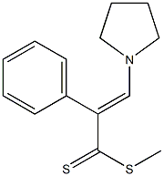 3-(Pyrrolidin-1-yl)-2-phenylpropenedithioic acid methyl ester