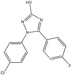 1-(4-Chlorophenyl)-5-(4-fluorophenyl)-1H-1,2,4-triazol-3-ol Structure