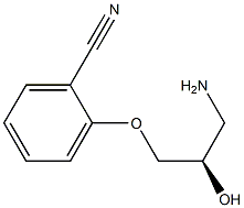 2-[(R)-3-Amino-2-hydroxypropoxy]benzonitrile Structure