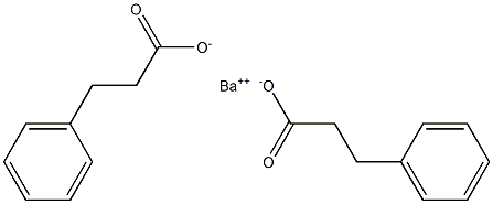 Bis(3-phenylpropanoic acid)barium salt,,结构式