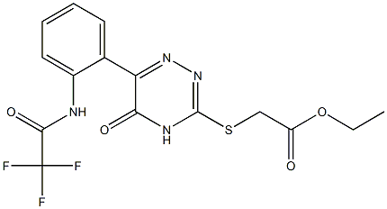 6-[2-[(Trifluoroacetyl)amino]phenyl]-3-[[(ethoxycarbonyl)methyl]thio]-1,2,4-triazin-5(4H)-one