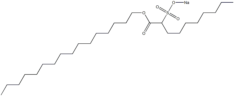 2-(Sodiosulfo)decanoic acid hexadecyl ester Structure