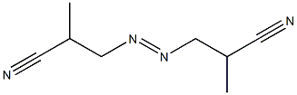 3,3'-アゾビス(2-メチルプロピオノニトリル) 化学構造式