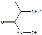 1-Hydroxyamino-1-oxopropan-2-aminium Struktur