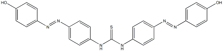 4,4'-[Thioureylenebis(4,1-phenylene)bis(azo)]bis(phenol) Structure