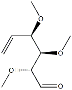 (2R,3R,4R)-2,3,4-トリメトキシ-5-ヘキセナール 化学構造式