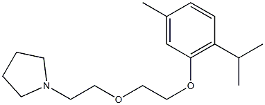 1-[2-[2-(Thymyloxy)ethoxy]ethyl]pyrrolidine,,结构式