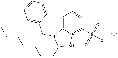  1-Benzyl-2-heptyl-2,3-dihydro-1H-benzimidazole-4-sulfonic acid sodium salt