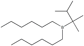 Dihexyl(1,1,2-trimethylpropyl)borane Struktur
