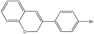 3-(4-Bromophenyl)-2H-1-benzopyran,,结构式