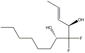 (2E,4R,6S)-5,5-Difluoro-2-dodecene-4,6-diol Structure