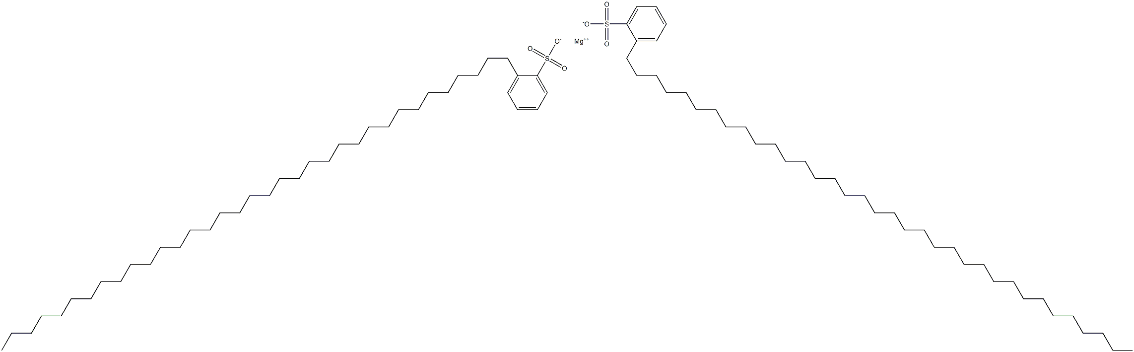Bis[2-(pentatriacontan-1-yl)benzenesulfonic acid]magnesium salt Structure