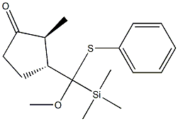  (2S,3R)-2-Methyl-3-[methoxy(phenylthio)(trimethylsilyl)methyl]cyclopentanone